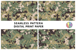 Big Bundle. 8 Pixel Camouflage Seamless Tileable Patterns. Product Image 2