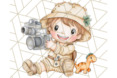 Cute Cartoon Dinosaur Clipart PNG, Prehistoric Animals PNG Product Image 4