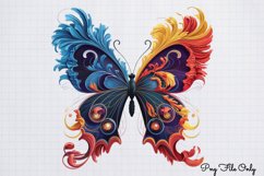 Smoke Butterflies Clipart PNG Product Image 1