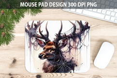Watercolor Antelope Mouse pad Sublimation - Animal PNG Product Image 1