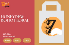 Honeydew Boho Floral Monogram Product Image 1
