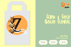 Fern &amp; Folk Boho Floral Monogram Product Image 1