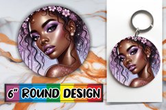 Joyful Moments Car Coaster PNG, Afro Girl Product Image 1