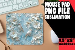 Whimsical Spring Garden Sublimation Mouse Pad Product Image 1