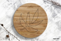 Hand Drawn Leaves SVG For Engraving | Leaf Line Art | SVG Product Image 3