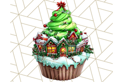 Christmas Cupcake PNG Clipart, Cute Food PNG, Holiday Treat Product Image 4