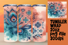 EXCLUSIVE 20oz Tumbler Design , Watercolor Patter Product Image 1