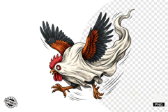 Halloween Ghost Chicken PNG Product Image 1