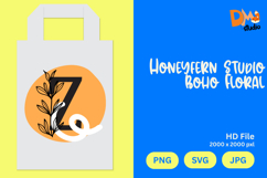 Honeyfern Studio Boho Floral Monogram Product Image 1