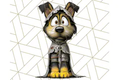 Halloween Animals in Costumes Clipart PNG, Cute Pets Art Product Image 4