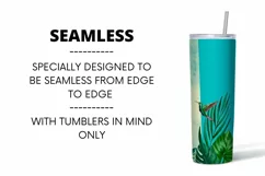 Hummingbird Tumbler Sublimation | 20 oz | Taper | Straight Product Image 3