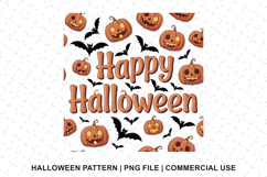 Happy Halloween Pattern Png | Sublimation | Digital Paper Product Image 1