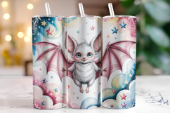 Halloween Bat Tumbler Wrap | Sublimation | Tumblers Product Image 1