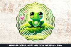 Frog Wind Spinner Sublimation Design Product Image 1