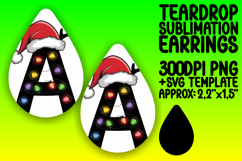 Fresh Teardrop Earrings Artwork PNG , Christmas Product Image 1