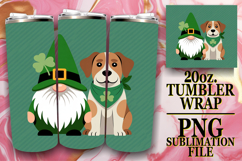 Sweet adventures 20oz tumbler wrap, St Patricks Product Image 1
