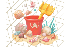 Sea Creatures With Summer Accessories PNG Clipart Product Image 4