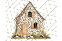 Vintage Cottagecore Barn PNG Clipart, Farmhouse Style Product Image 4