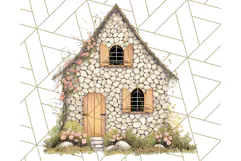 Vintage Cottagecore Barn PNG Clipart, Farmhouse Style Product Image 4