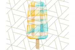 Sky Blue and Sunshine Yellow Summer Clipart PNG, Tropical Product Image 4