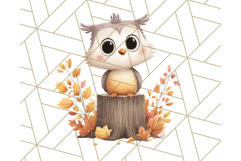 Woodland Autumn Critters PNG Clipart, Cute Fall Animals Product Image 4