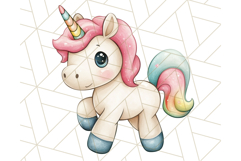 Fairy Tale Unicorn PNG Pastel Magic Clipart, Fantasy Rainbow Product Image 4