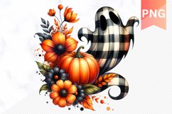 Flowers Halloween Sublimation - Flowers Clipart PNG Design Product Image 1