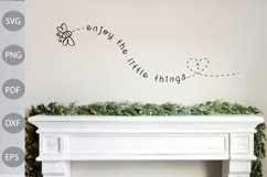 Enjoy the little things SVG Design - Inspirational Quotes SV Product Image 1
