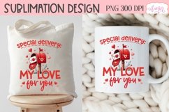 Cute Valentine&#039;s day PNG for sublimation, love letter png Product Image 4