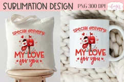 Cute Valentine's day PNG for sublimation, love letter png Product Image 4