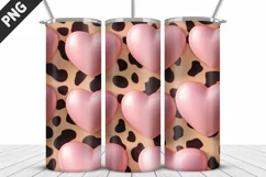 Valentines Love Skinny Tumbler PNG Wrap| Valentines Tumbler Product Image 5