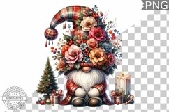 Christmas Gnome Sublimation - Clipart PNG Design Product Image 1