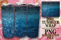 Leopard &amp; Flower Tumbler Wrap - Glitter Delight Product Image 1