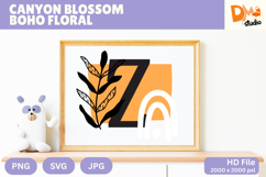 Canyon Blossom Boho Floral Monogram Product Image 1