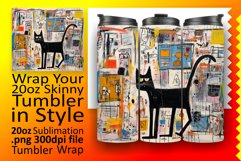 Creative Cat Adventures: Tumbler Wrap Sublimation Product Image 1