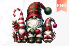 Christmas Gnome Sublimation - Clipart PNG Bundle Product Image 3