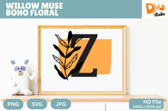 Willow Muse Boho Floral Monogram Product Image 1