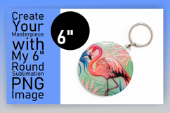 Dynamic Round Design for Coasters , Flamingo Product Image 1