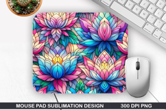 Flowers Mouse Pad Sublimation, Summer Mouse Pad PNG Product Image 1