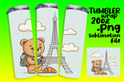PLAYFUL 20oz Tumbler Design , Cute Bear Product Image 1
