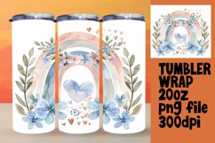 Bright Rainbow Design for 20oz Tumbler Wrap Product Image 1