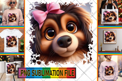 Cheerful PNG TSHIRT Magic, 3D Dog Product Image 1