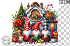 Christmas Gnome Sublimation - Clipart PNG Design Product Image 1