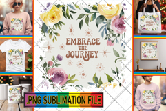 Unique TSHIRT Designs PNG, Flower Quote Product Image 1