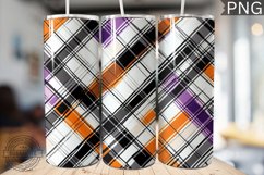 Halloween Plaid Pattern Tumbler Wrap - High Quality 300 Dpi Product Image 1