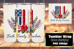 Sublimation Tumbler Template , Patriotic Product Image 1
