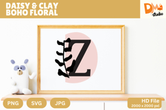 Daisy &amp; Clay Boho Floral Monogram Product Image 1