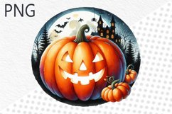 Halloween Pumpkins Sublimation - Clipart PNG Design Product Image 1