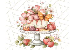 Cottagecore Kitchen Clipart, Vintage Country Floral Kitchen Product Image 4