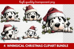 Whimsical Christmas Clipart | Cute Festive Holiday PNG Product Image 1